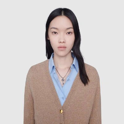 Shop Gucci Double G Key Necklace In Undefined