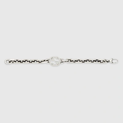 Gucci Interlocking Bracelet In Silver