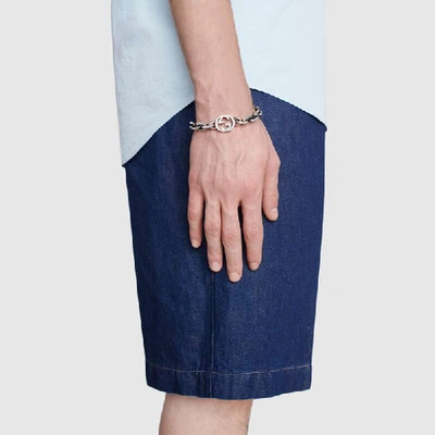 Gucci Interlocking Bracelet In Silver