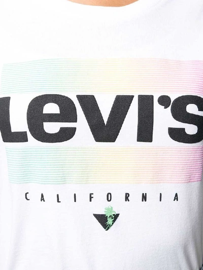 Shop Levi's White Cotton T-shirt