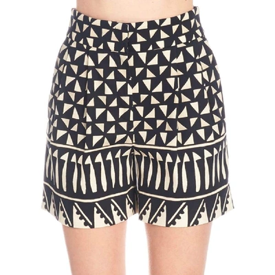 Shop Alberta Ferretti Women's Black Cotton Shorts