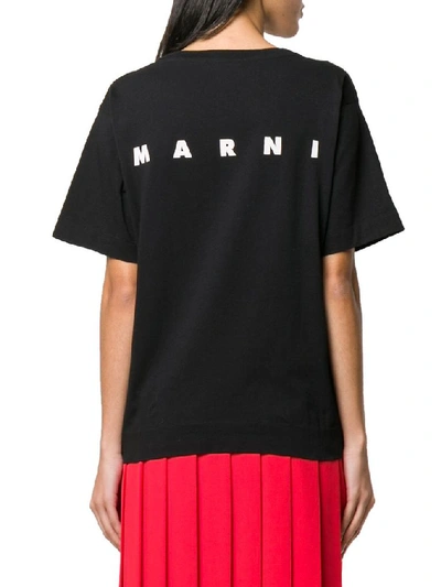 Shop Marni Black Cotton T-shirt