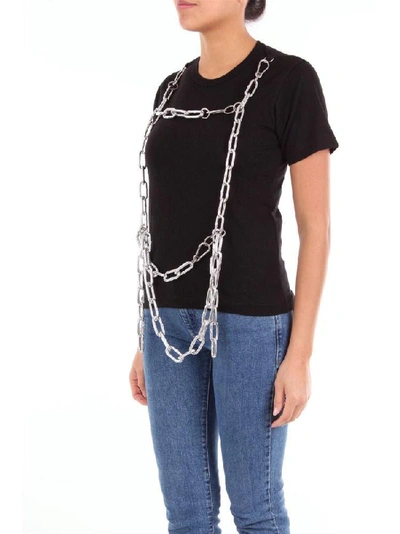 Shop Comme Des Garçons Women's Black Cotton T-shirt