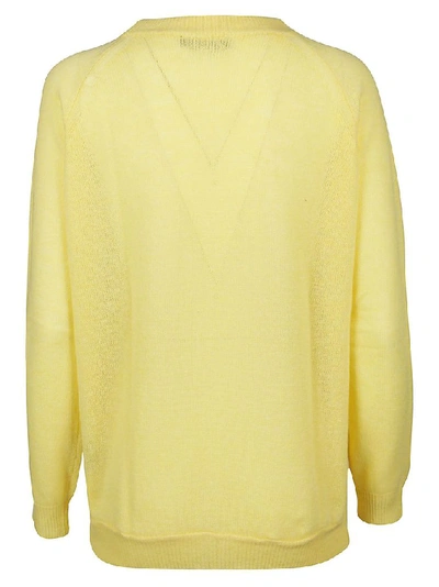 Shop Aragona Women's Yellow Cashmere Sweater