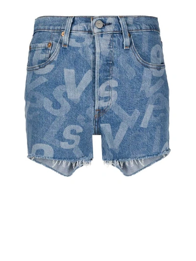 Shop Levi's Blue Cotton Shorts