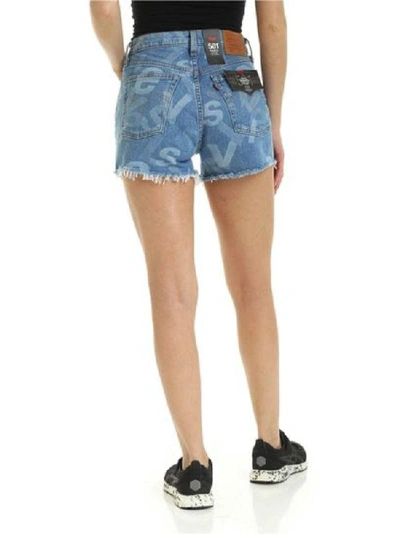 Shop Levi's Blue Cotton Shorts
