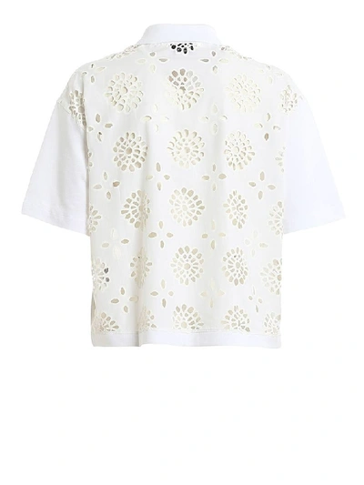 Shop Dondup Women's White Cotton Polo Shirt