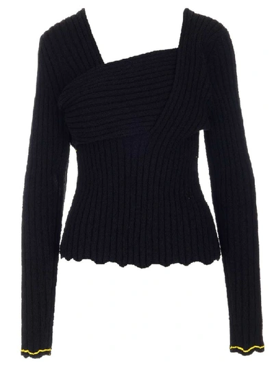 Shop Bottega Veneta Women's Black Cotton Jumper