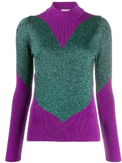 Shop Gcds Women's Purple Wool Sweater