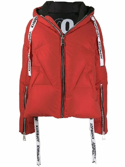 Shop Khrisjoy Women's Red Polyester Outerwear Jacket