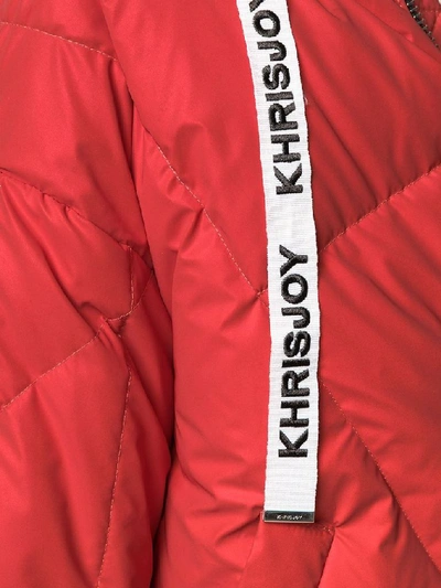 Shop Khrisjoy Women's Red Polyester Outerwear Jacket