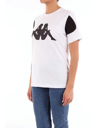 Shop Kappa Kontroll Women's White Cotton T-shirt