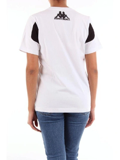 Shop Kappa Kontroll Women's White Cotton T-shirt