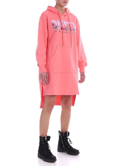 Shop Diesel Pink Cotton Sweatshirt
