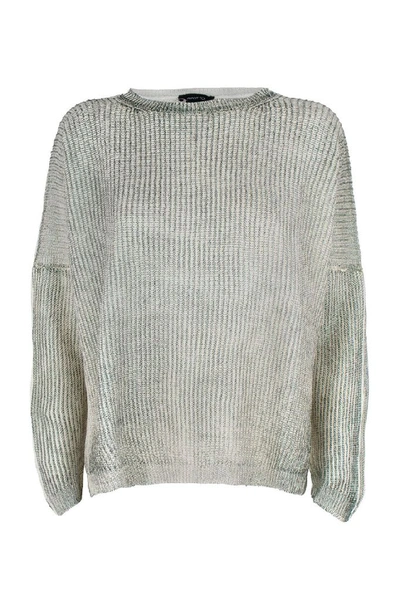 Shop Avant Toi Women's Green Cotton Sweater