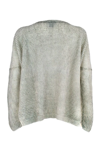 Shop Avant Toi Women's Green Cotton Sweater