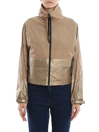 Shop Moncler Women's Beige Polyamide Outerwear Jacket
