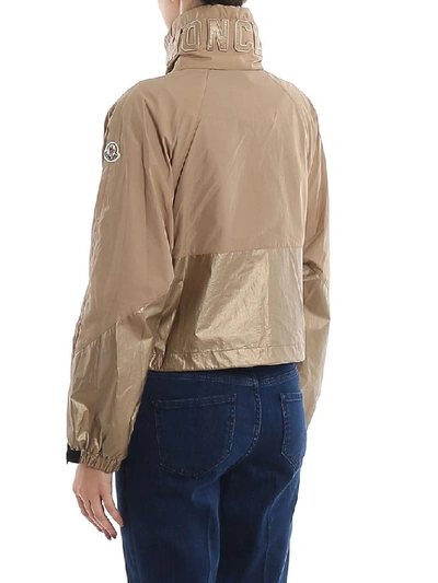 Shop Moncler Women's Beige Polyamide Outerwear Jacket