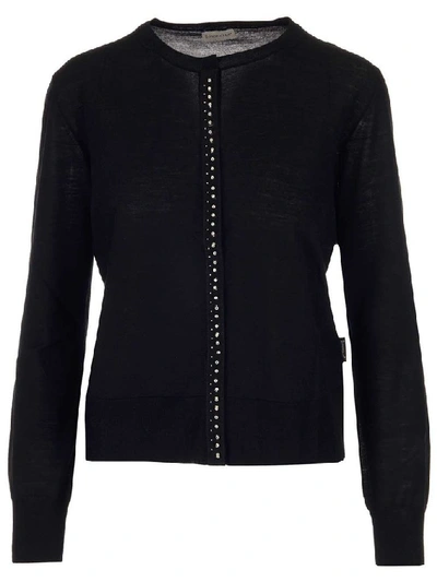 Shop Moncler Women's Black Wool Cardigan