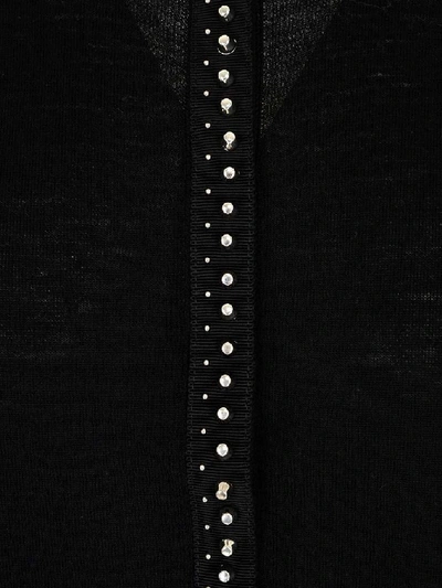Shop Moncler Women's Black Wool Cardigan