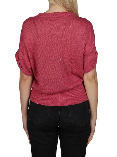 Shop Brunello Cucinelli Fuchsia T-shirt