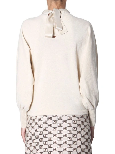 Shop Alberta Ferretti Women's Beige Wool Sweater