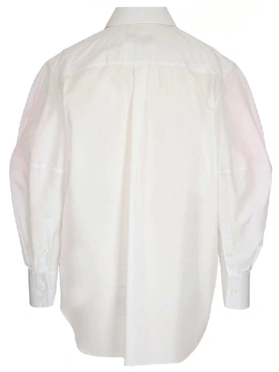 Shop Valentino White Cotton Shirt