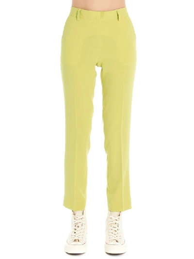 Shop Alberto Biani Women's Yellow Polyester Pants