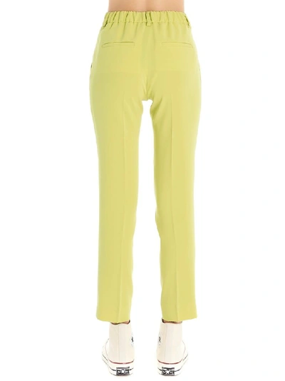 Shop Alberto Biani Women's Yellow Polyester Pants