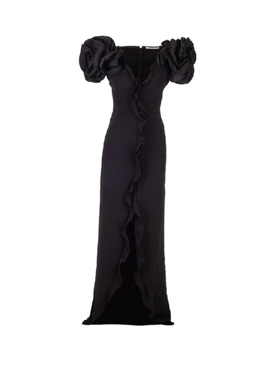 Shop Alessandra Rich Women's Black Viscose Dress