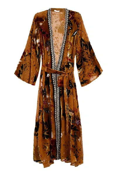 Shop Anjuna Women's Brown Silk Dress