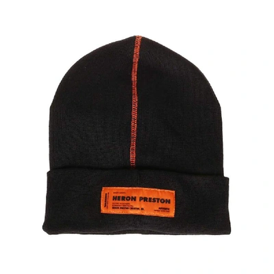 Shop Heron Preston Men's Black Acrylic Hat