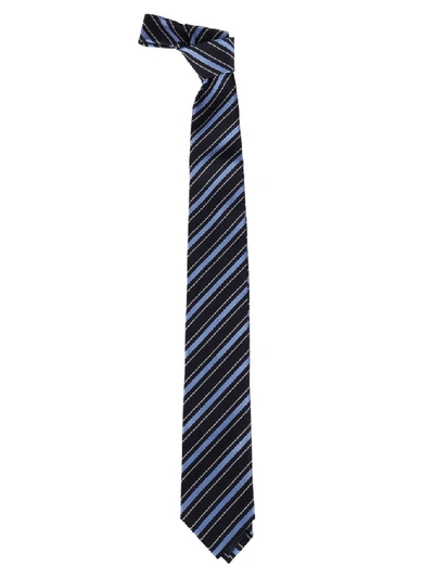 Shop Ermenegildo Zegna Blue Silk Tie