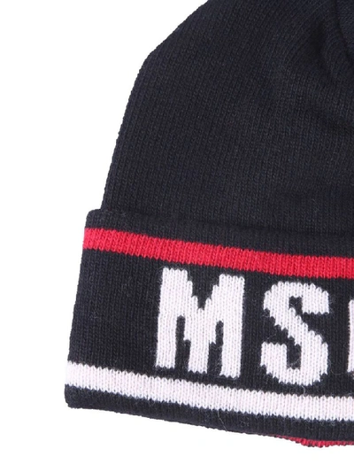 Shop Msgm Men's Black Viscose Hat