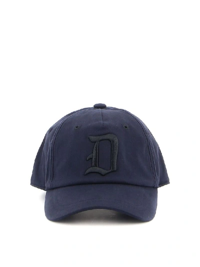 Shop Dondup Men's Blue Polyester Hat