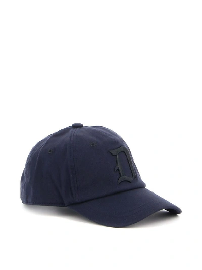 Shop Dondup Men's Blue Polyester Hat
