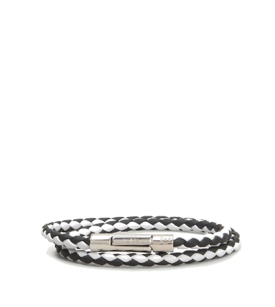 Shop Tod's Men's White Leather Bracelet