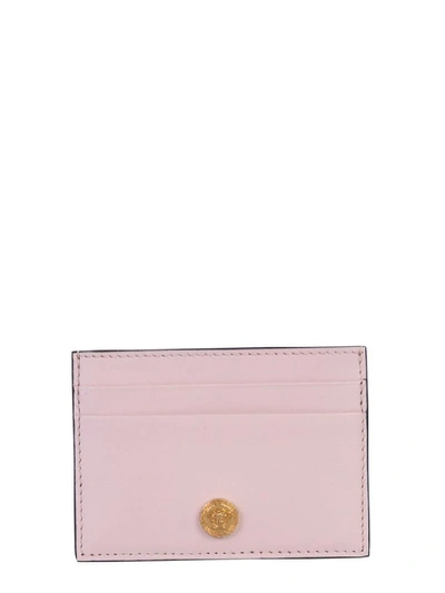 Shop Versace Pink Leather Card Holder