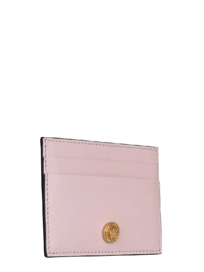 Shop Versace Pink Leather Card Holder