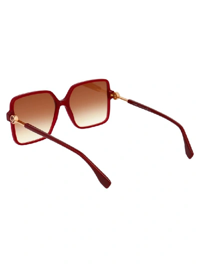 Shop Fendi Women's Red Metal Sunglasses