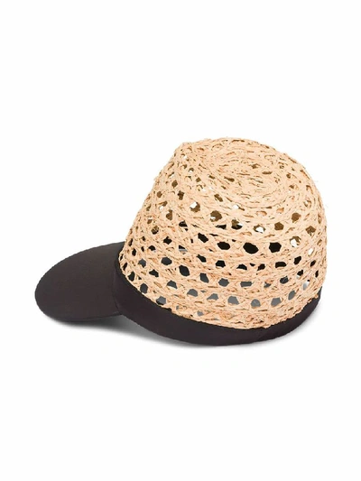 Shop Prada Women's Beige Canvas Hat