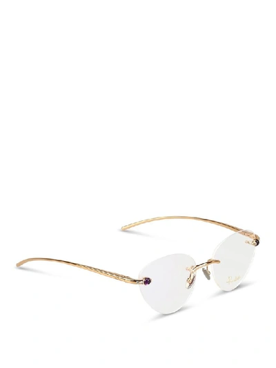 Shop Pomellato Women's Multicolor Metal Glasses