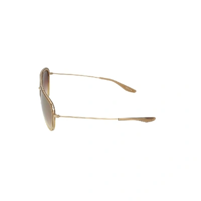 Shop Barton Perreira Women's Yellow Metal Sunglasses