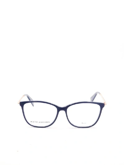 Shop Marc Jacobs Women's Blue Metal Glasses