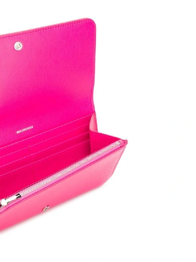 Shop Balenciaga Fuchsia Wallet