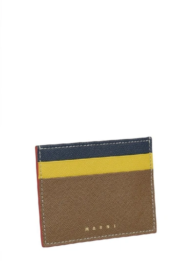 Shop Marni Women's Brown Leather Card Holder