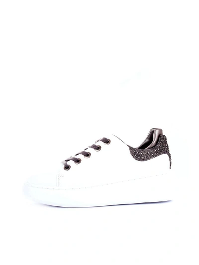 Shop Guess Women's White Leather Sneakers