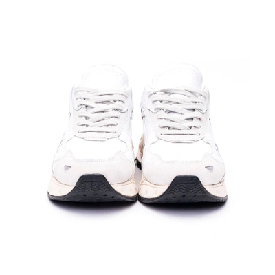 Shop Premiata Women's White Leather Sneakers