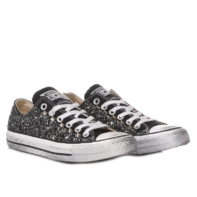 Shop Converse Women's Black Fabric Sneakers