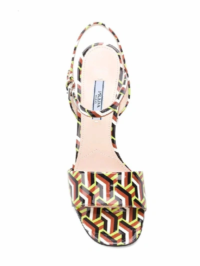 Shop Prada Women's Multicolor Leather Sandals
